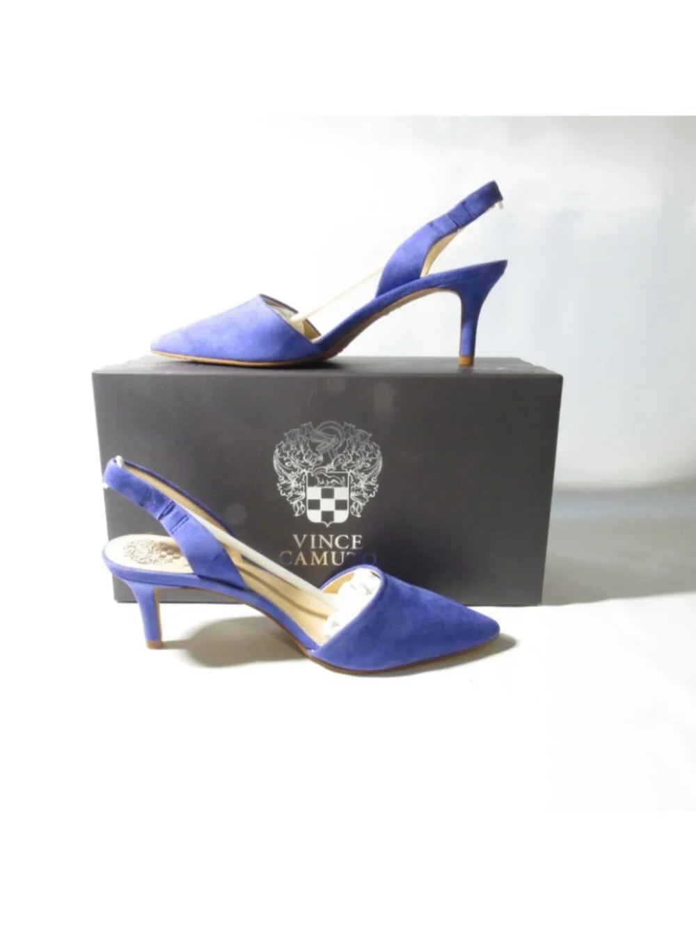 Vince Camuto Suede Slingback Pump ~ Kolissa ~ Pop Purple 6.5 M NIB